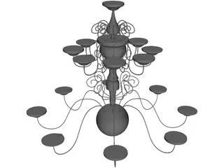 Ceiling Lamp 3D Model preview