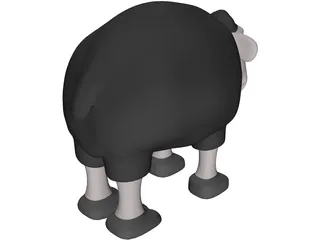 Baa Baa Black Sheep 3D Model preview