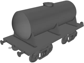 Tank Car 3D Model preview