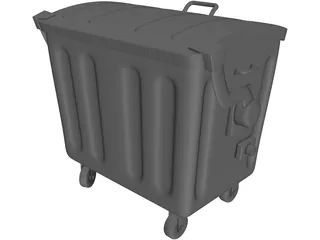 Trash Container 3D Model preview