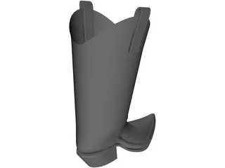 Cowboy Boot 3D Model preview