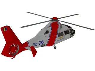 Eurocopter AS-365N Dauphin 2 3D Model preview