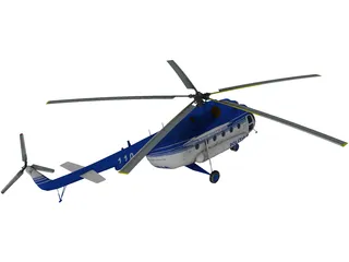 Mil Mi-17 Romanian Police 3D Model preview