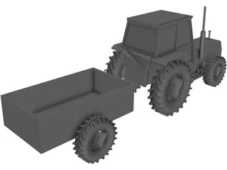 Tractor 3D Model preview
