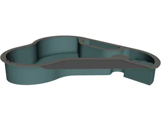 Swimming Pool 3D Model preview