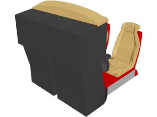 Head-to-Head Arcade Game 3D Model preview
