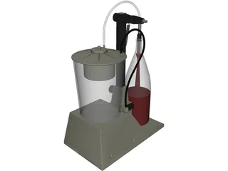 Wine Bottler 3D Model preview