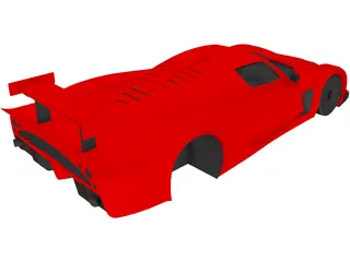 Maserati MC12 Body 3D Model preview