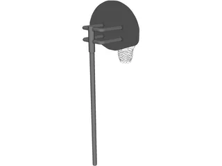 Basketball Street Hoop 3D Model preview