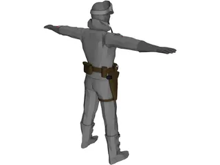 Star Wars Hoth Soldier 3D Model preview