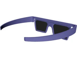 3D Glasses 3D Model preview