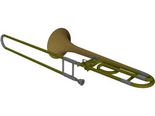 Trombone 3D Model preview
