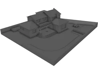 Family House 3D Model preview