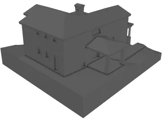 Family House 3D Model preview