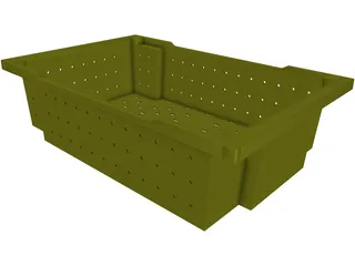 Grape Harvesting Bushel 3D Model preview