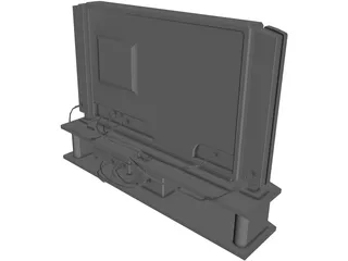 Phillips PlasmaVision TV 3D Model preview