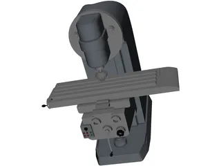 Milling Machine 3D Model preview