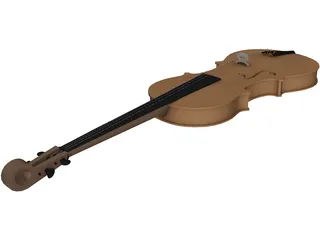 Violin 3D Model preview