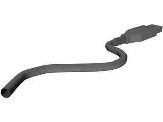 Generic USB Plug 3D Model preview