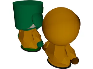 South Park Characters 3D Model preview