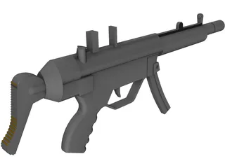 H&K MP5 3D Model preview