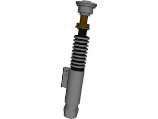 Luke Skywalker Lightsaber 3D Model preview