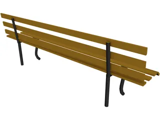 Bench 3D Model preview