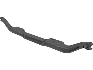 Front Axle 3D Model preview