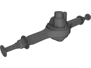 Rear Axle 3D Model preview