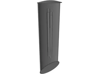 Two Pencil in a Box 3D Model preview