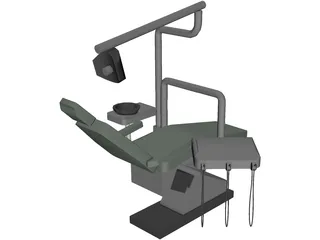 Odontological Chair 3D Model preview