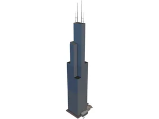 Sears Tower 3D Model preview