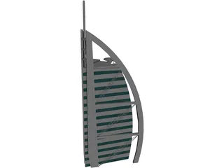 Burj al arab 3D Model preview