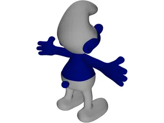 Smurf 3D Model preview