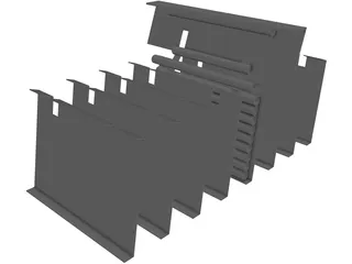 Pipe Rack Mechanism 3D Model preview