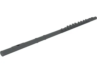 Flute 3D Model preview