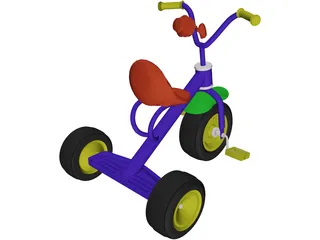 Childs Bike 3D Model preview