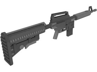 M4A1 3D Model preview