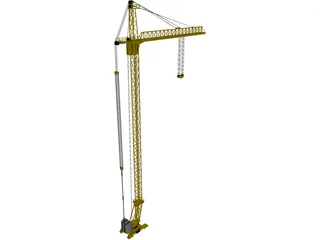 Tower Crane 3D Model preview