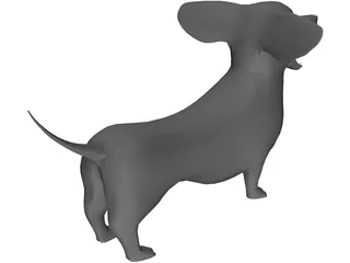 Dachshund 3D Model preview