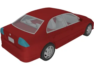 Honda Civic (2005) 3D Model preview