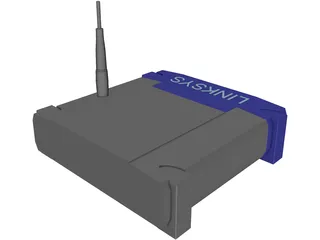 Linksys WRT54G 3D Model preview