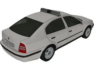 Skoda Octavia Police (1999) 3D Model preview