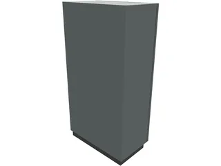 Fridge 2 Door 3D Model preview