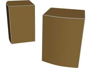 Speakers 3D Model preview