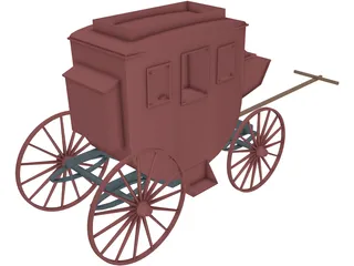 Stagecoach 3D Model preview