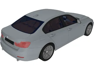 BMW 335i Sedan [F30] (2015) 3D Model preview
