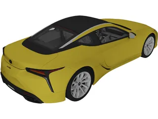 Lexus LC 500 (2017) 3D Model preview