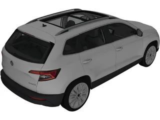 Skoda Karoq (2018) 3D Model preview