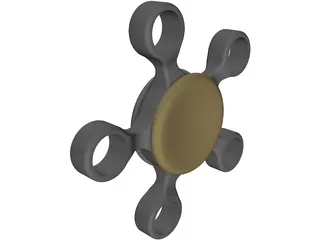 Fidget Spinner 3D Model preview